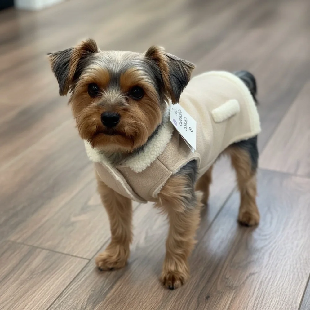 The CUDDLE COLLAB vest SMALL dog Pet Shearling VEST New size small